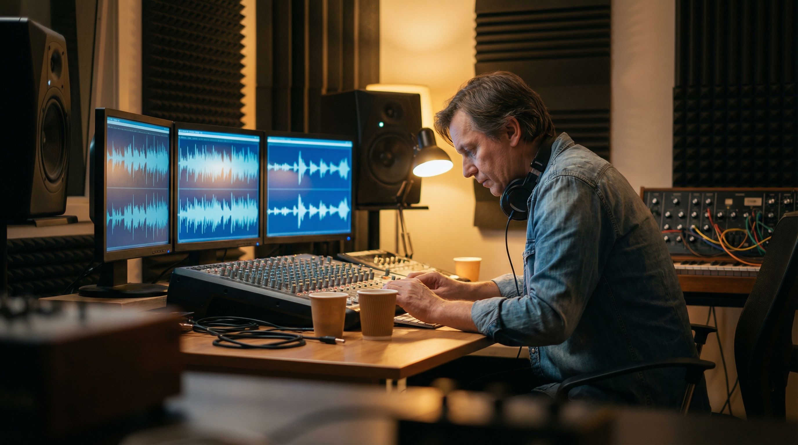 DetectX AI music detector analyzing audio file — detecting AI-generated music from Suno and Udio with 96.8% accuracy