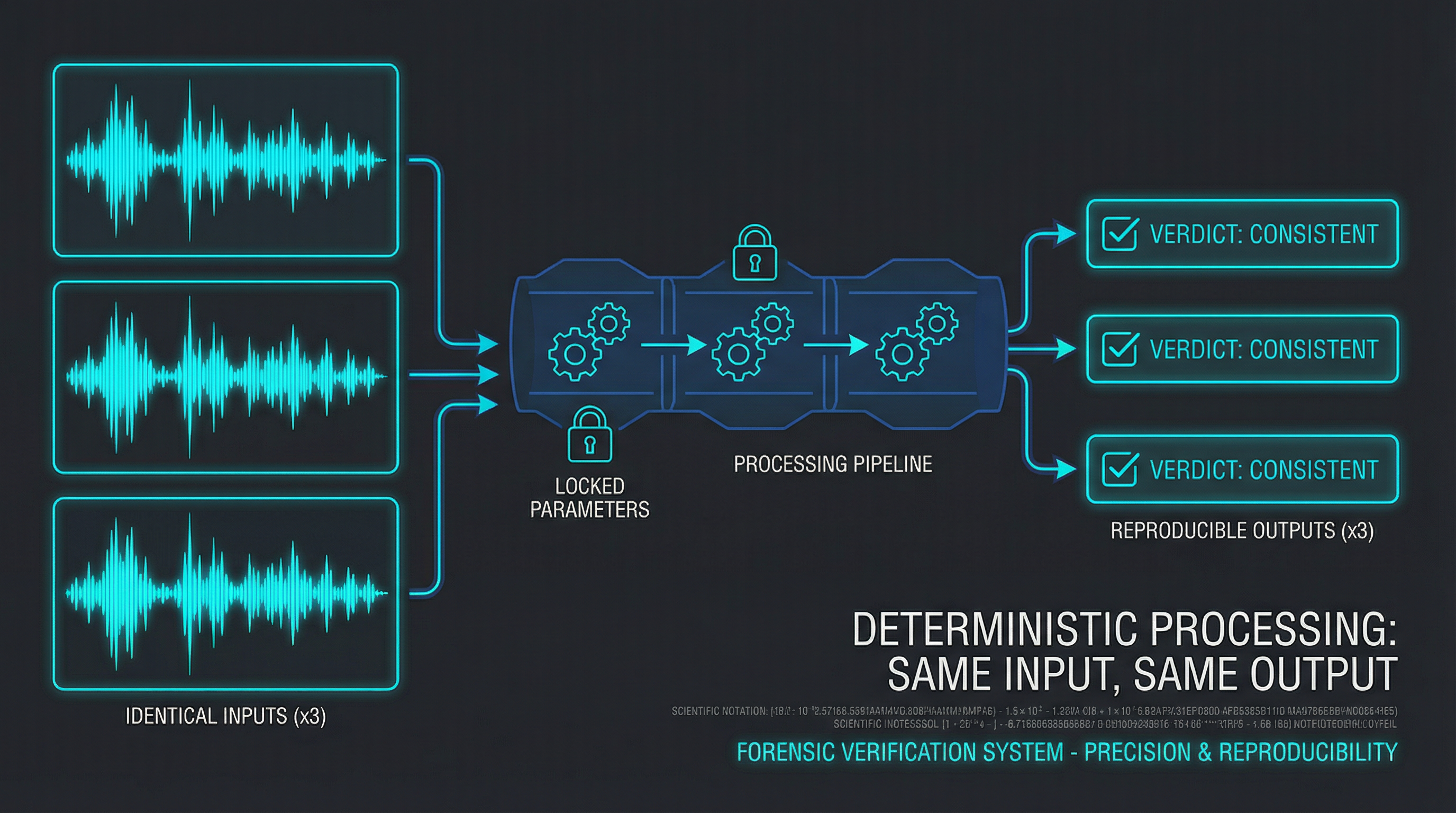 Deterministic processing visualization